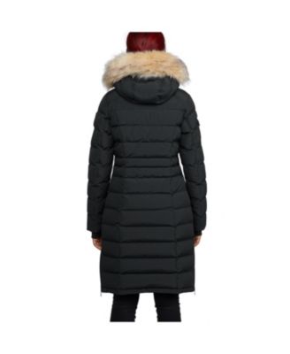 Women's Venice Long Puffer with Removable Faux Fur Trim