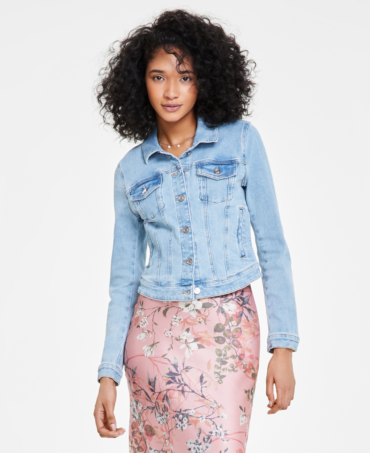 Guess denim trucker jacket online