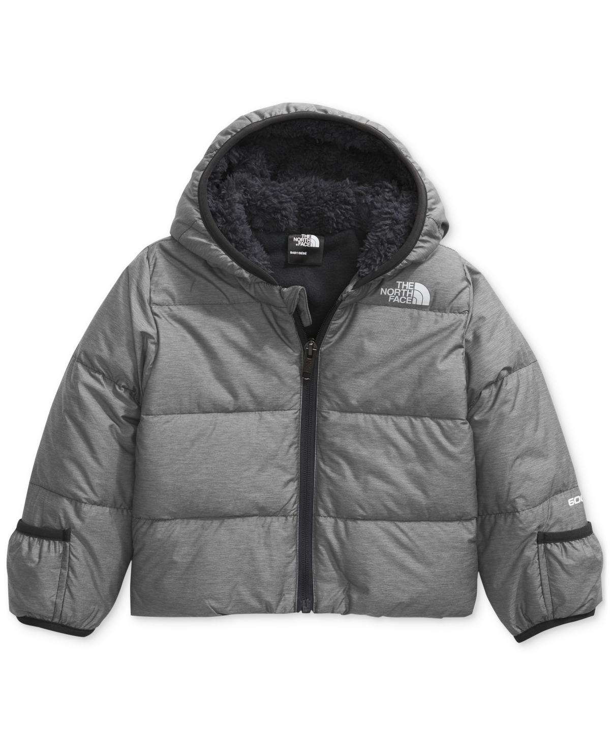 The North Face Baby Boys And Baby Girls North Down Hooded Jacket In Tnf Medium Grey Heat