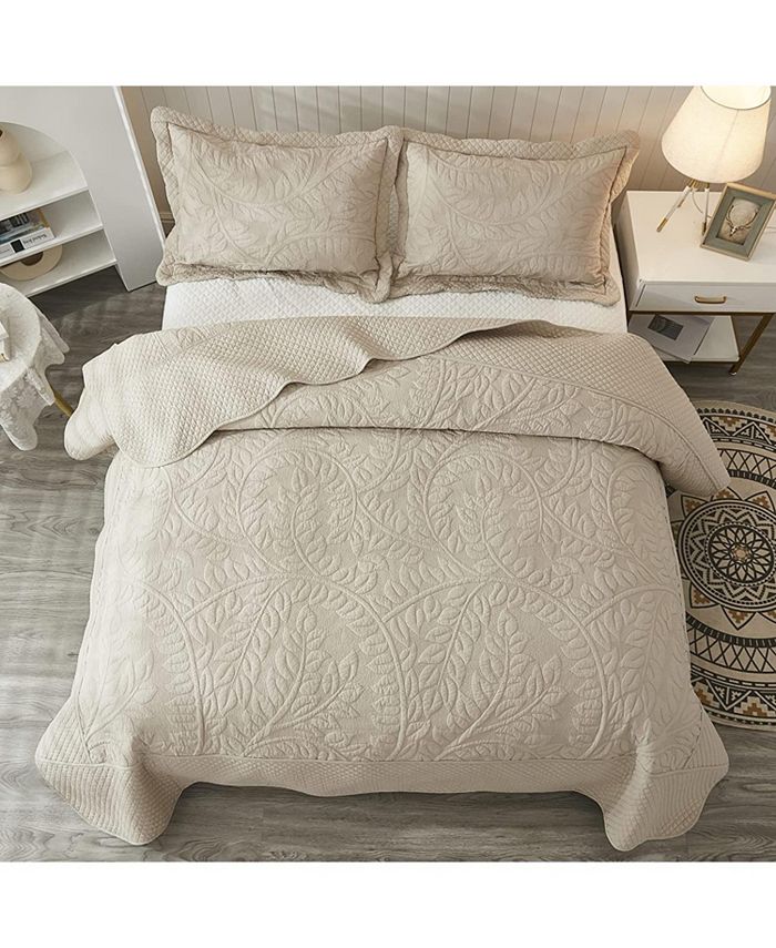 MarCielo 100 Cotton Oversized Bedspread Quilt Set Queen Macy's