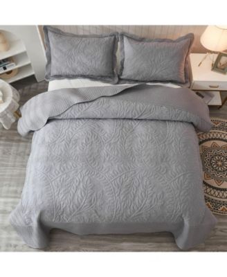 100% Cotton Oversized Bedspread Quilt Set - King