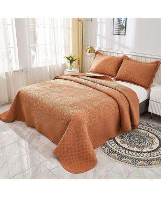 100% Cotton Oversized Bedspread Quilt Set - King