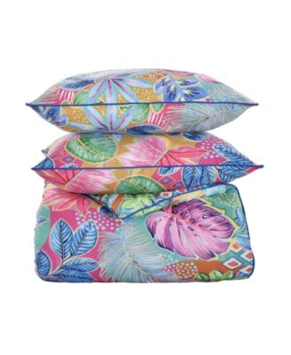 Hanalei Tropical 3-Pc Comforter Set, Full/Queen