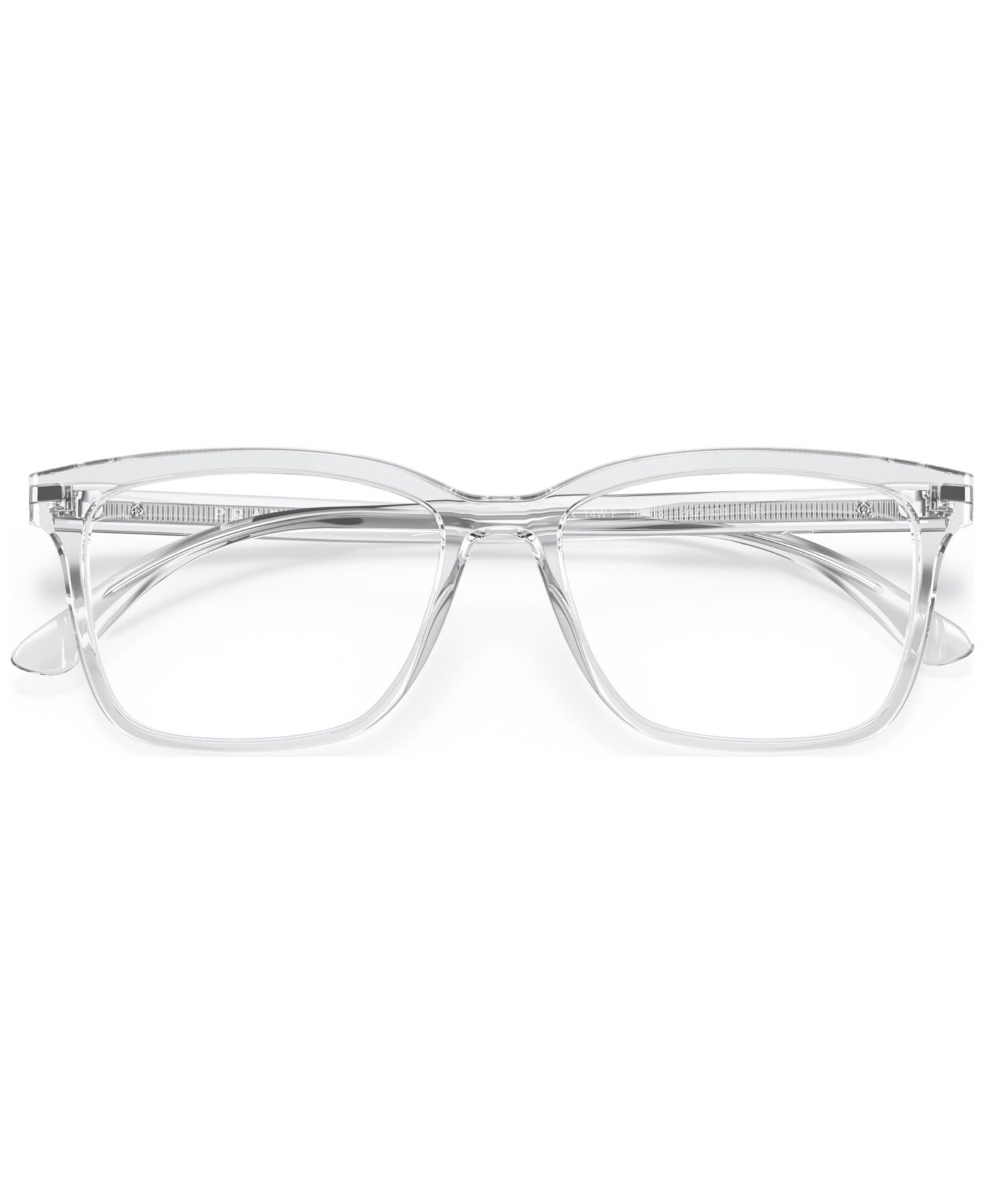 Мужские очки PRADA Man Rectangle Plastic PR 14WVF Eyeglasses, цвет: Прозрачный — фото 2