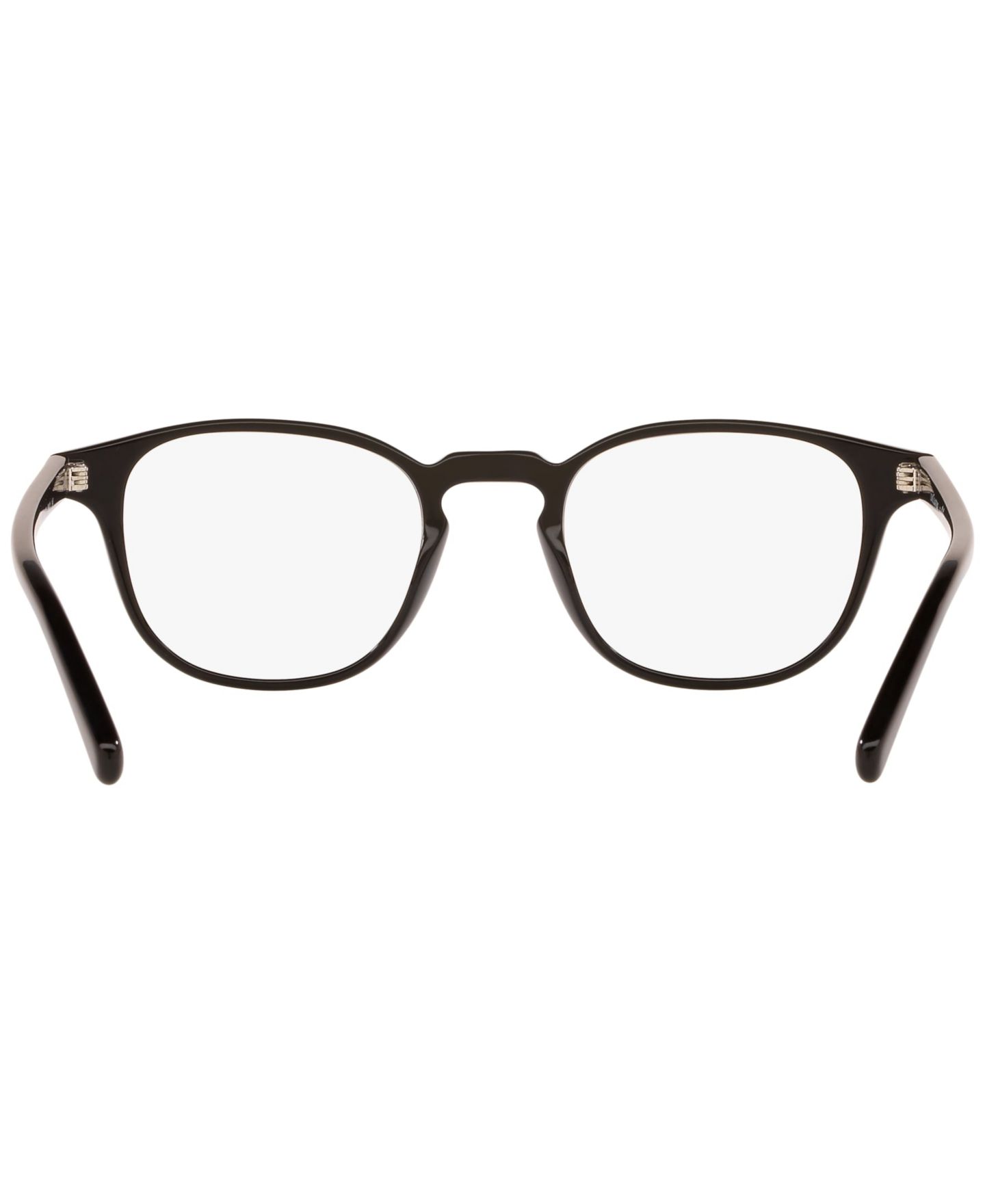 Мужские очки LensCrafters Man Panthos Plastic EC2004 Eyeglasses, цвет: Чёрный — фото 4