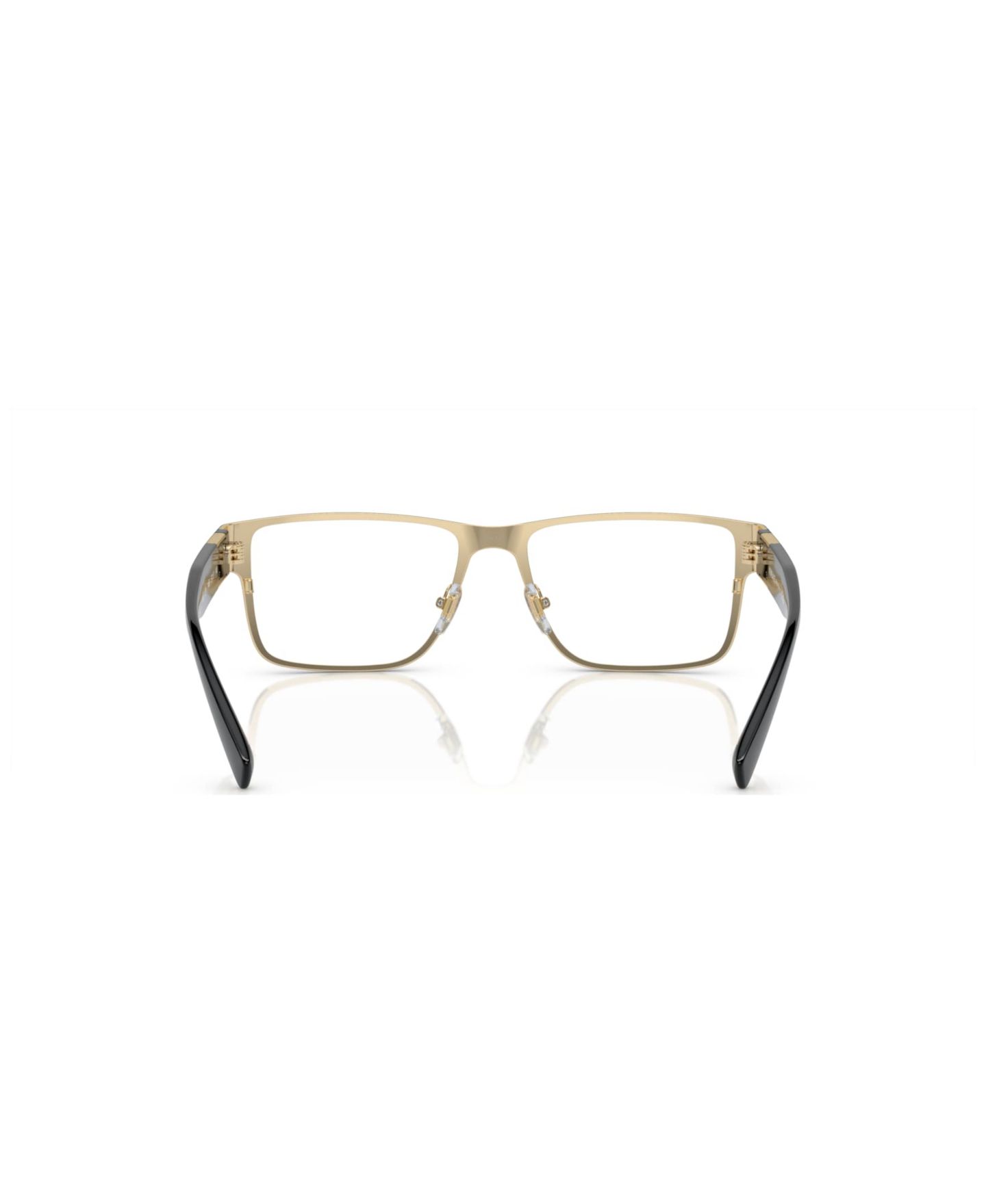 Мужские очки Versace Man Rectangle Metal VE1274 Eyeglasses, цвет: Чёрный — фото 3