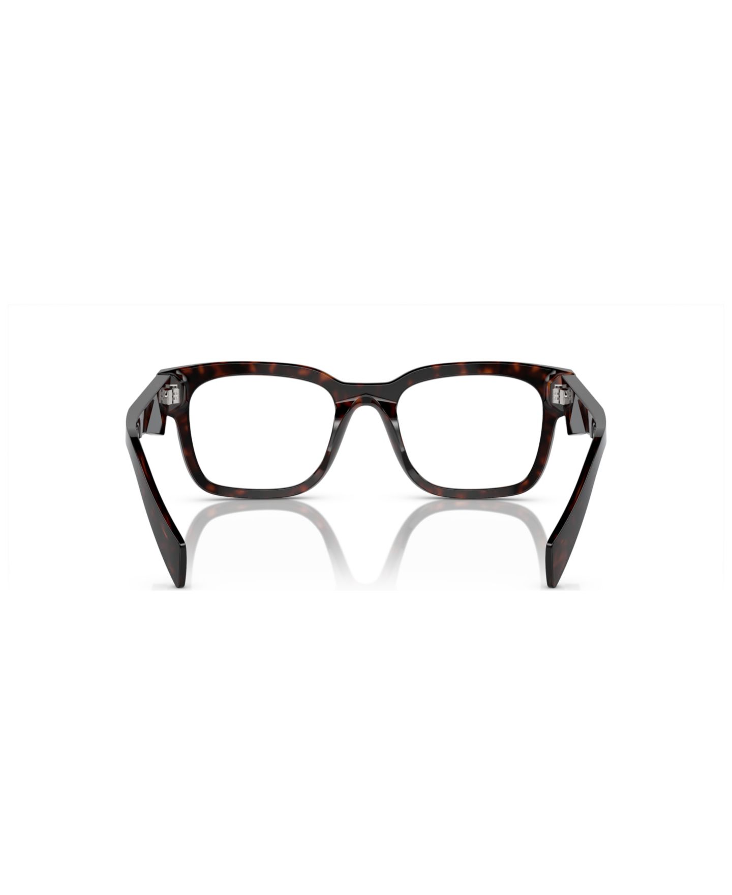 Мужские очки Prada Man Pillow Plastic PR A10VF Eyeglasses, цвет: Гавана красный — фото 9