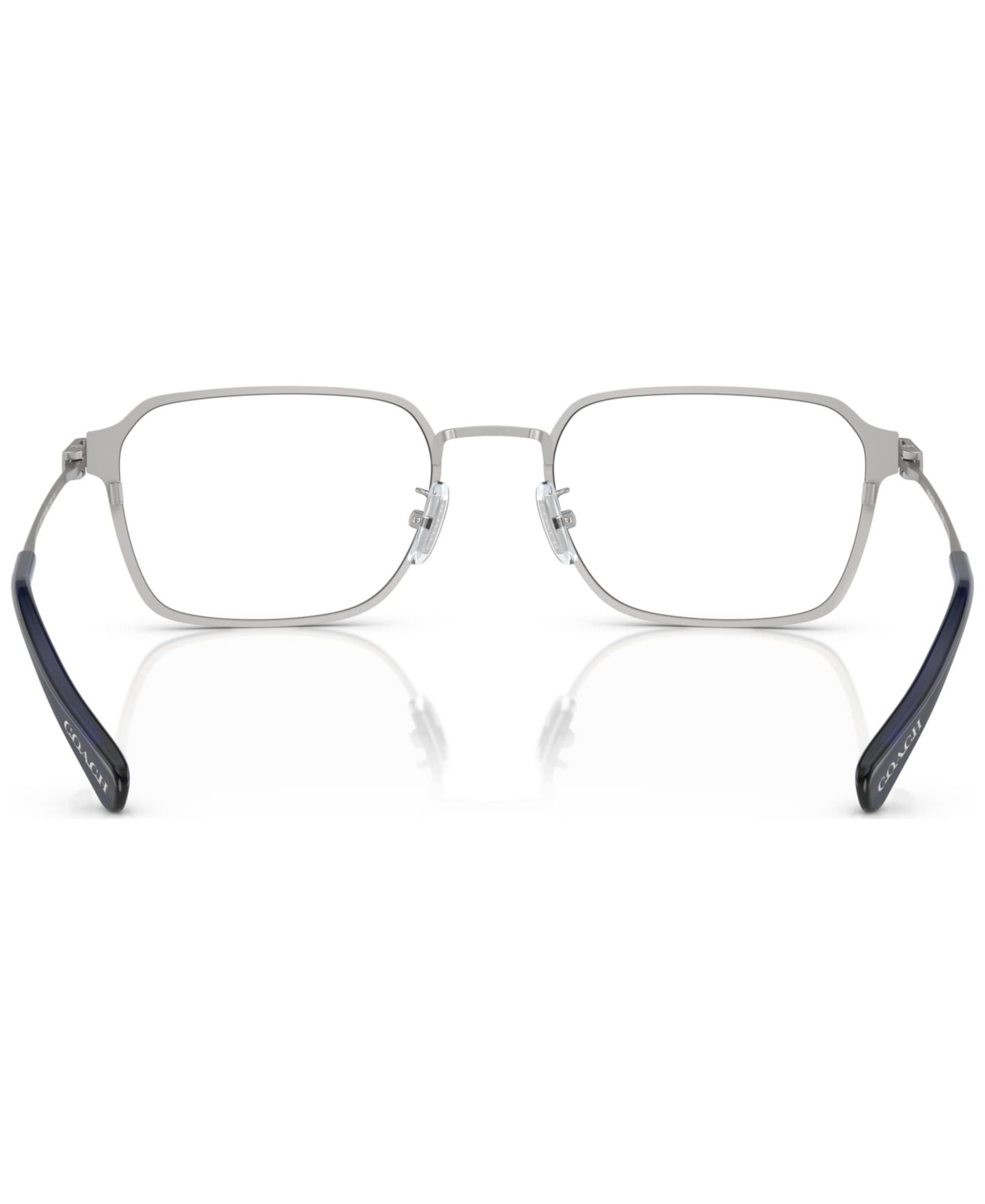 Мужские очки COACH Man Rectangle Metal HC5167 Eyeglasses, цвет: Атласный серебряный — фото 3