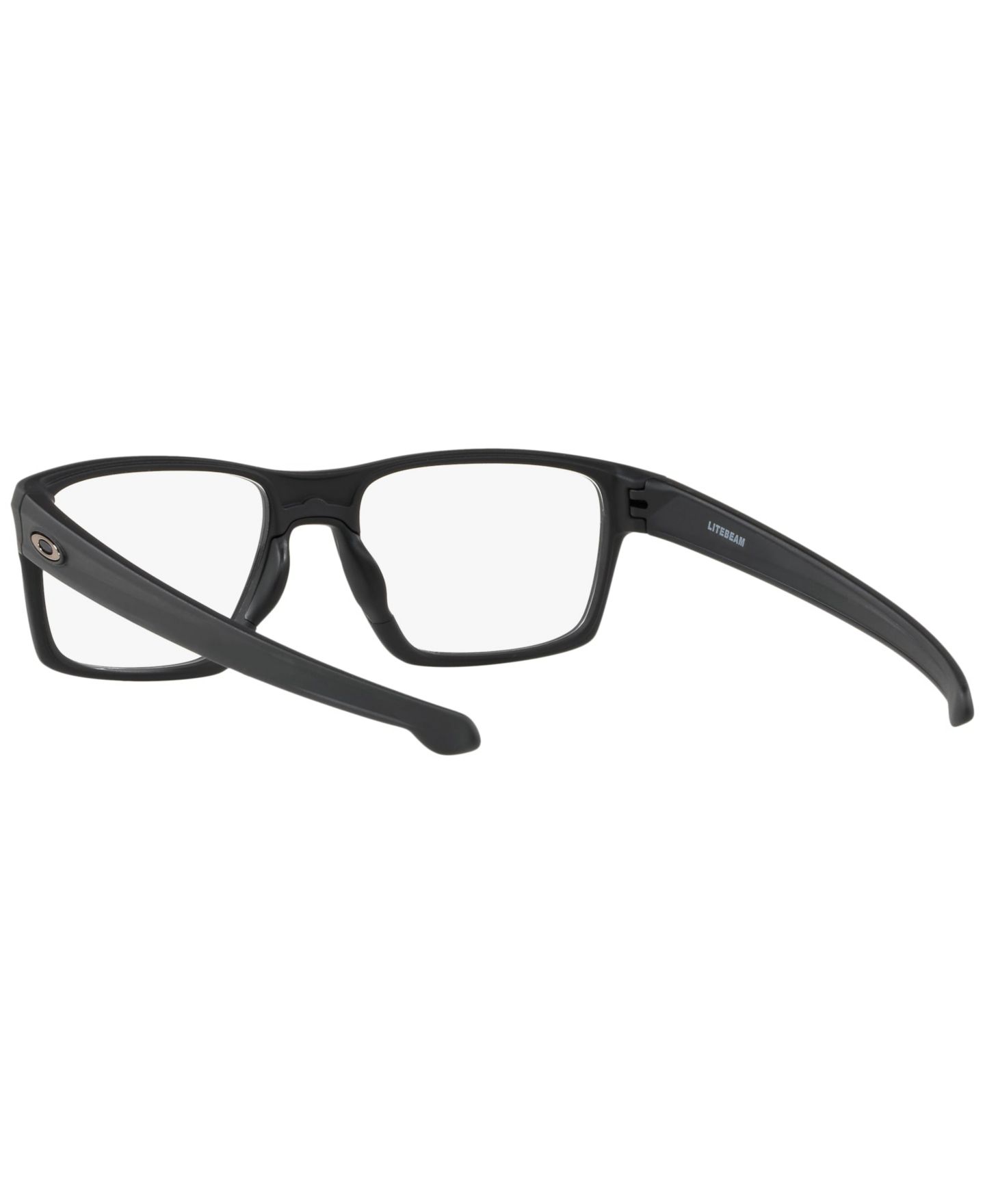 Мужские очки Celine Oakley Man Square Plastic OX8140 Litebeam Eyeglasses, цвет: Атласный чёрный — фото 1