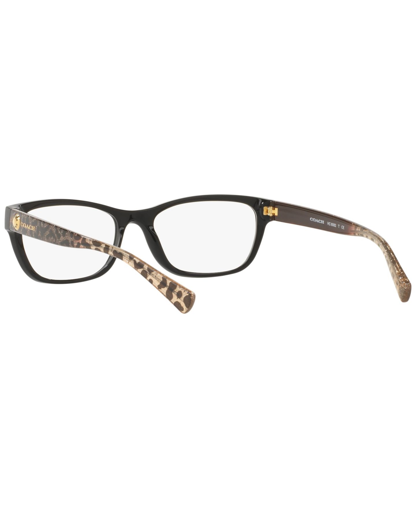 Женские очки Coach Woman Rectangle Plastic HC6082 Eyeglasses, цвет: Чёрный — фото 6