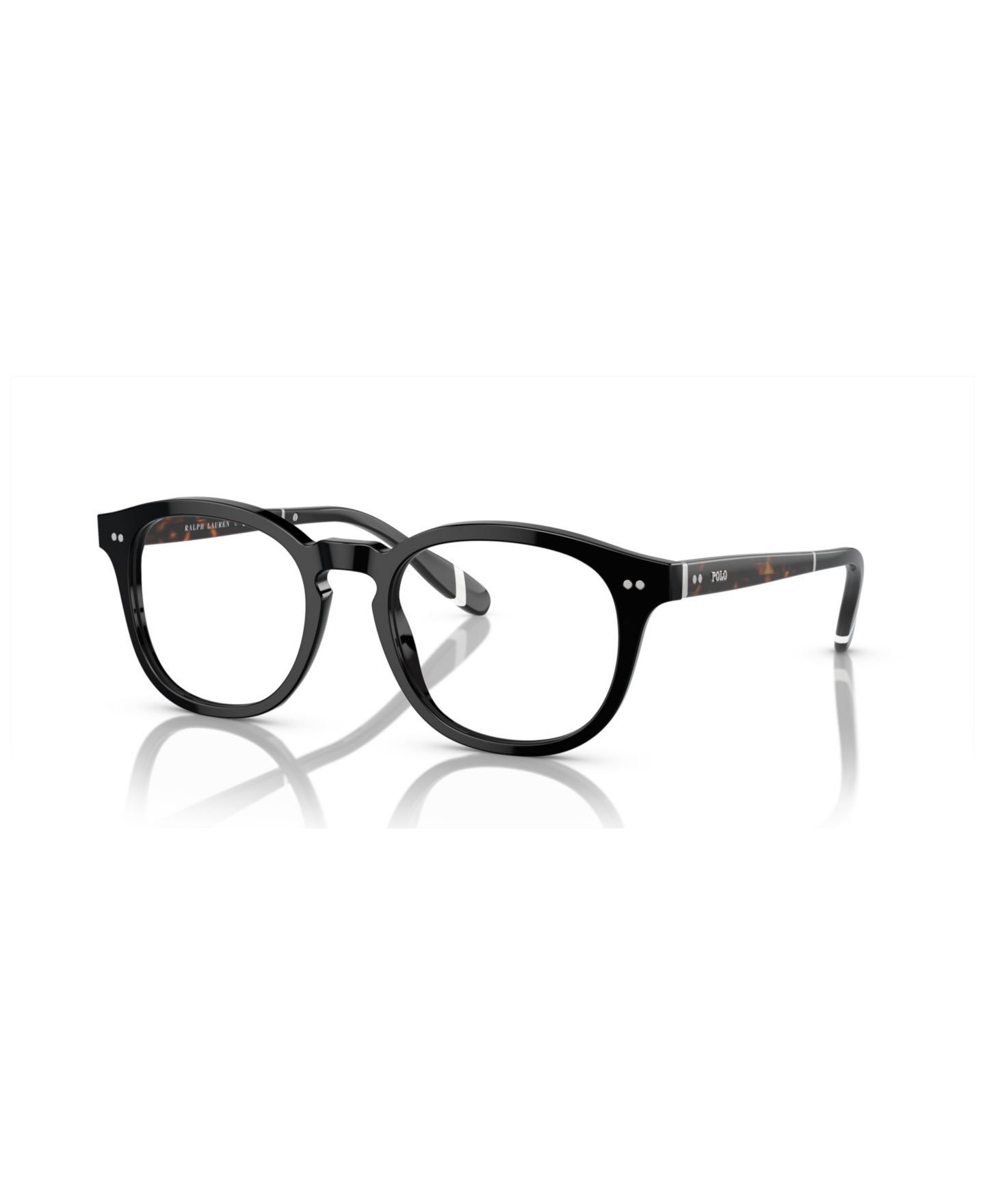 Мужские очки Polo Ralph Lauren Man Square Plastic PH2267 Eyeglasses, цвет: Блестящий чёрный — фото 1