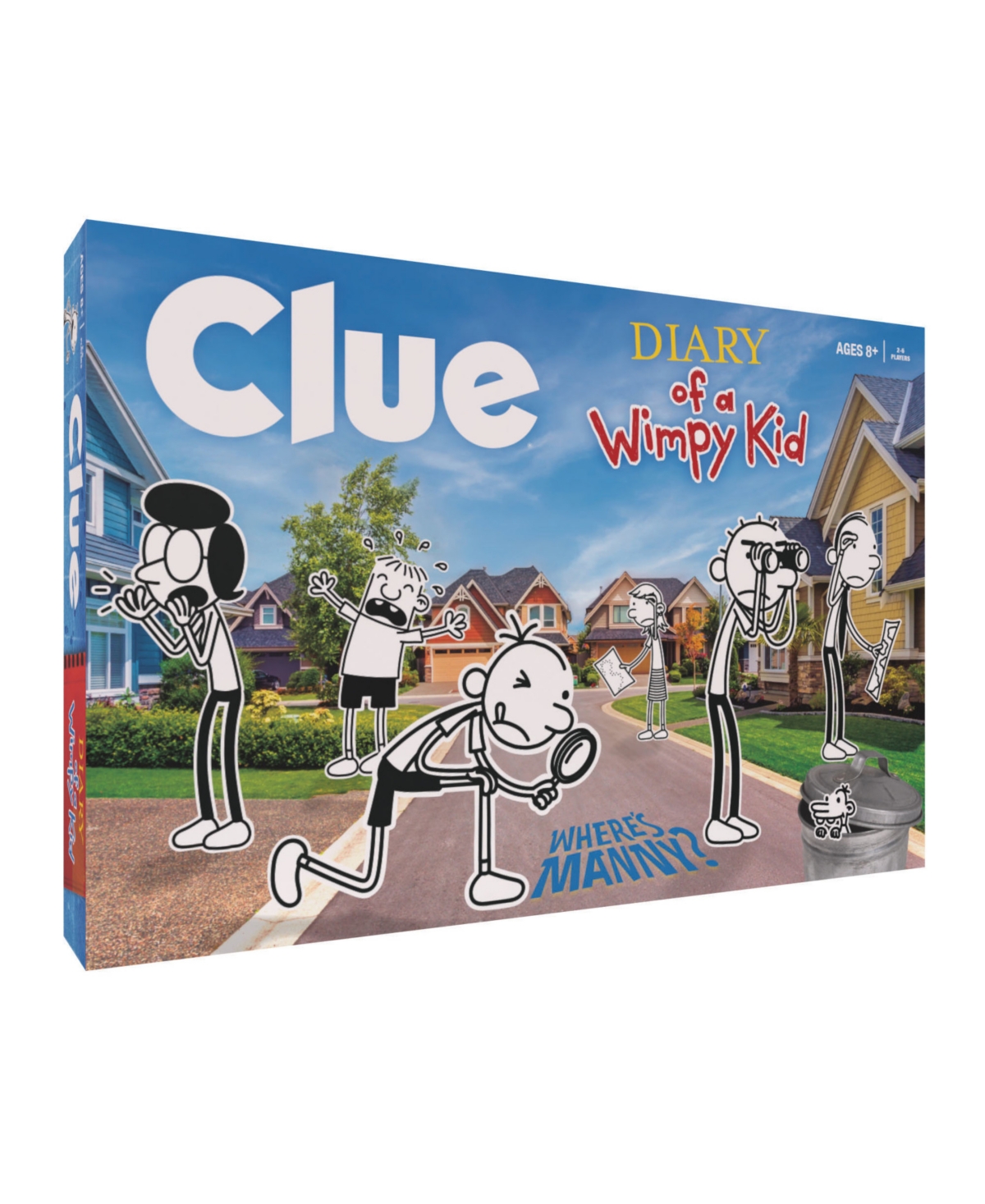 Clue Diary Of A Wimpy Kid Board Game With Custom Tokens, 69 Pieces In Multi