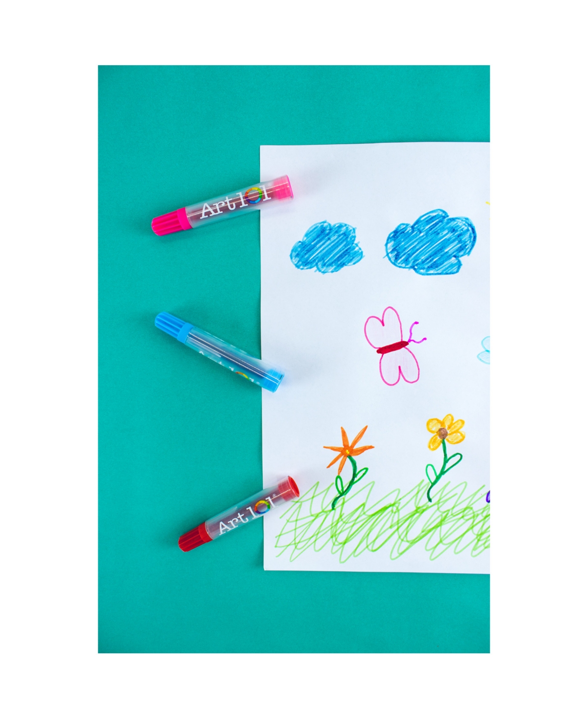 Art 101 Budding Artist Pop-up Easel Doodle Color Art Set, 150 Pieces In Multi