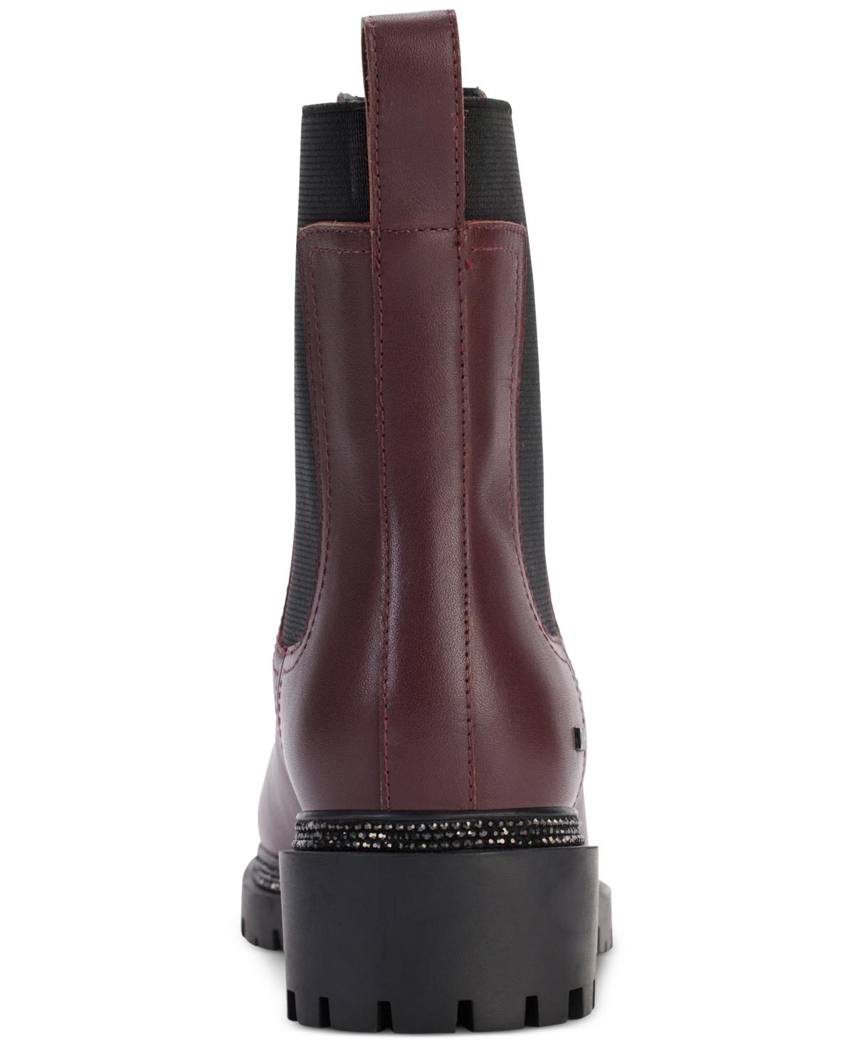 Dkny Women's Rick Slip-On Moto Lug Chelsea Booties - Black