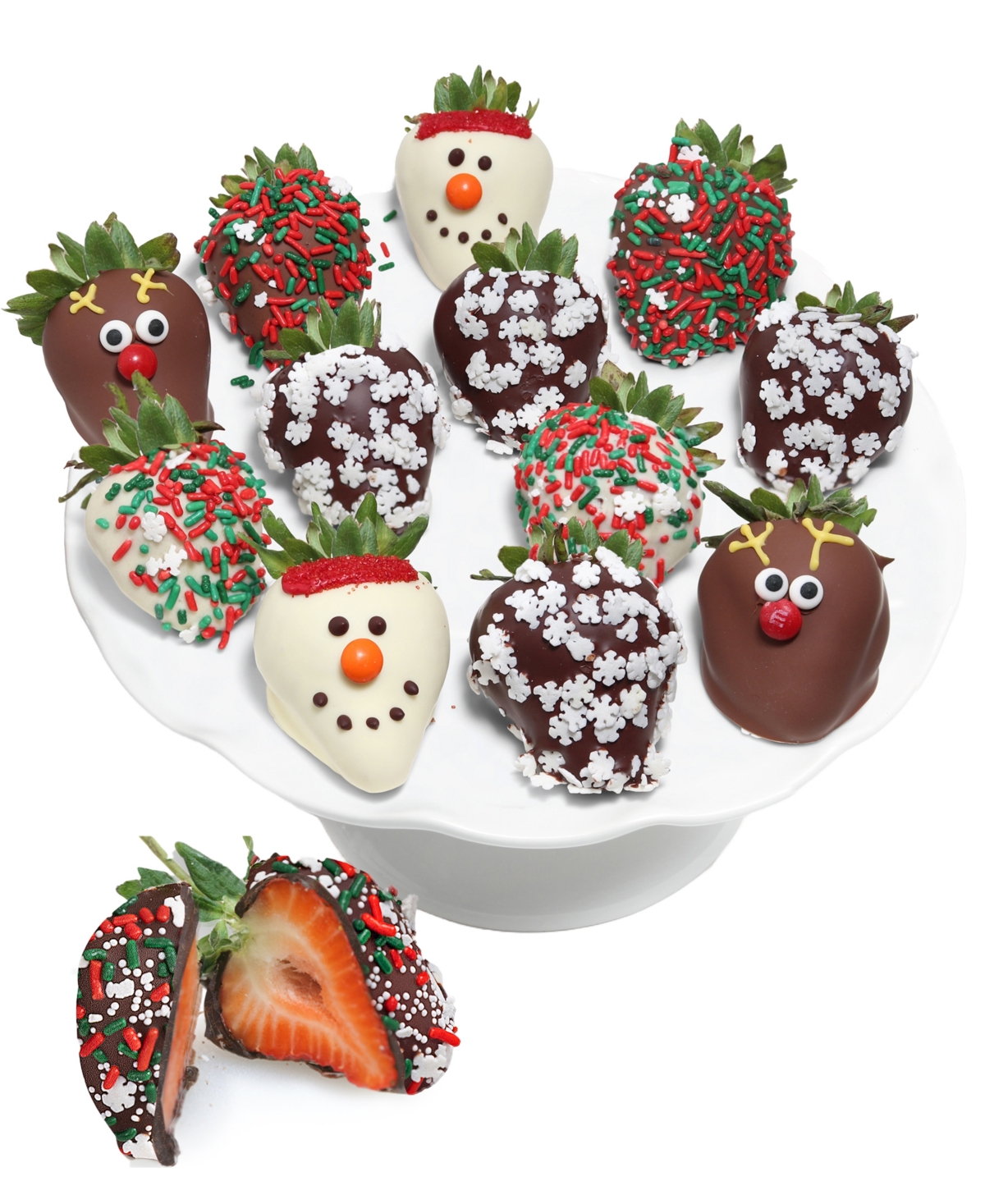 Chocolate Covered Company Holiday Winter Wonderland Belgian Chocolate Covered Strawberries In No Color