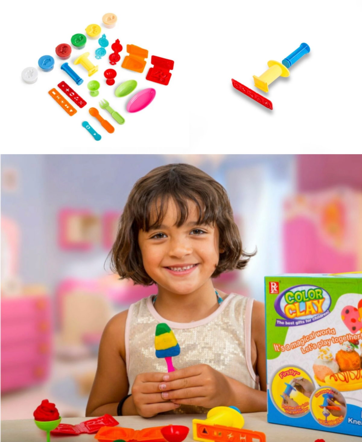 Big Daddy Toys - Diy Clay Fast Food and Ice Cream Kit