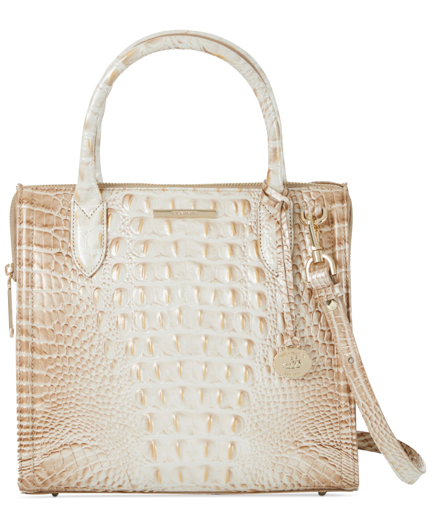 Caroline Melbourne Medium Leather Satchel Bag