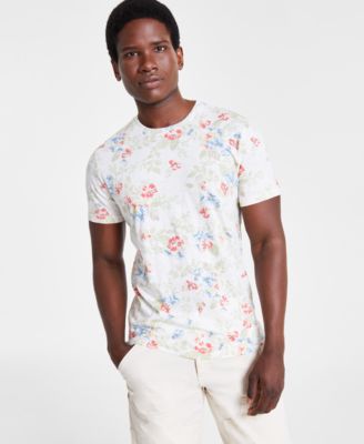 Sun + Stone - Men's Garden Floral Graphic Crewneck T-Shirt