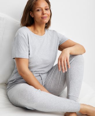 Women's Cotton Blend Short-Sleeve Sleep Tee XS-3X, Created for Macy's