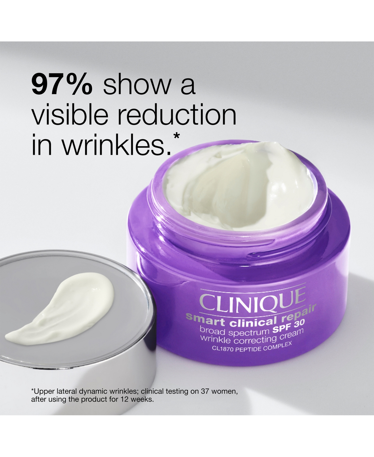 Shop Clinique Smart Clinical Repair Wrinkle Correcting Cream Spf 30, 1.7 Oz. In No Color