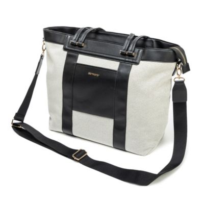 Sunveno Large Canvas Diaper Tote Bag - BlackBeige 63$