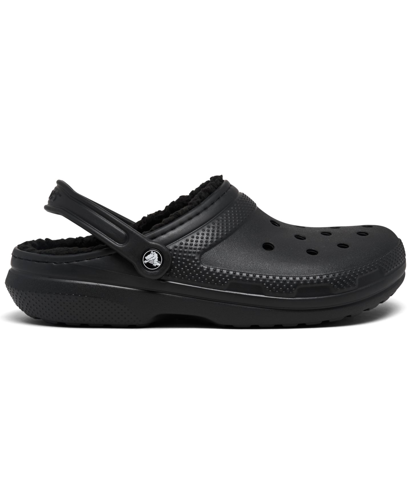 Сабо Crocs Classic Lined, цвет: Чёрный — фото 2