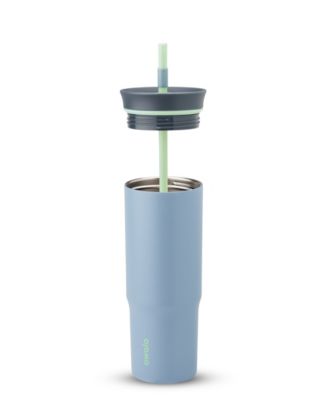 Stainless Steel Travel Tumbler with Straw, 24 oz