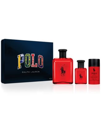 Ralph Lauren Men s 3 Pc. Polo Red Eau de Toilette Gift Set Macy s