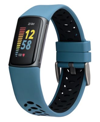 Multi Silicone and Stainless Steel Band Set Compatible with Fitbit Charge 5 and 6