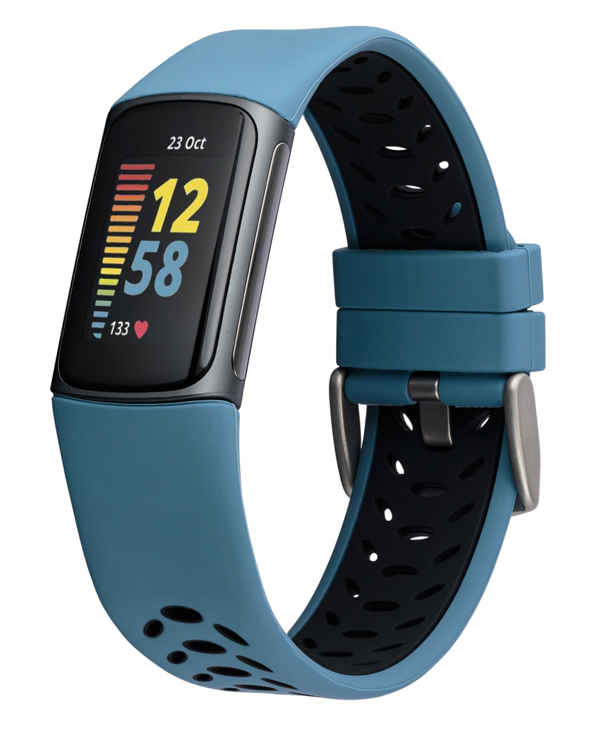 Shop Withit Unisex Multi Silicone And Stainless Steel Band Set Compatible With Fitbit Charge 5 And 6