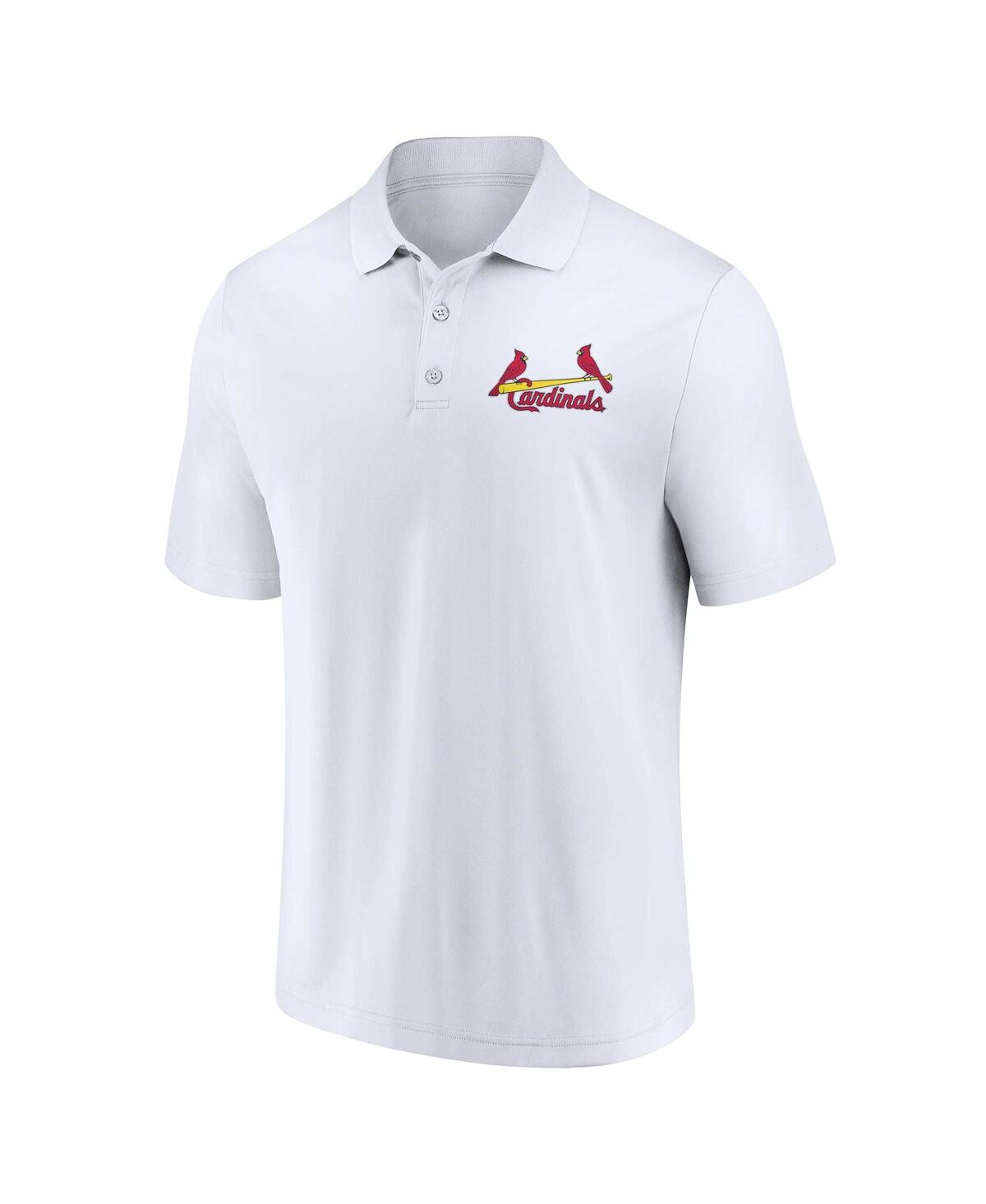 Men's Fanatics White St. Louis Cardinals Two-Pack Logo Lockup Polo Shirt Set - White
