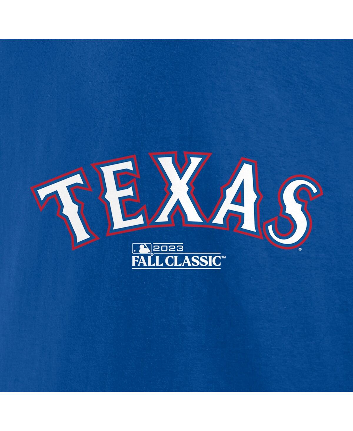 Men's Fanatics Josh JungTexas Rangers 2023 American League Champions Player Name and Number T-shirt - Royal