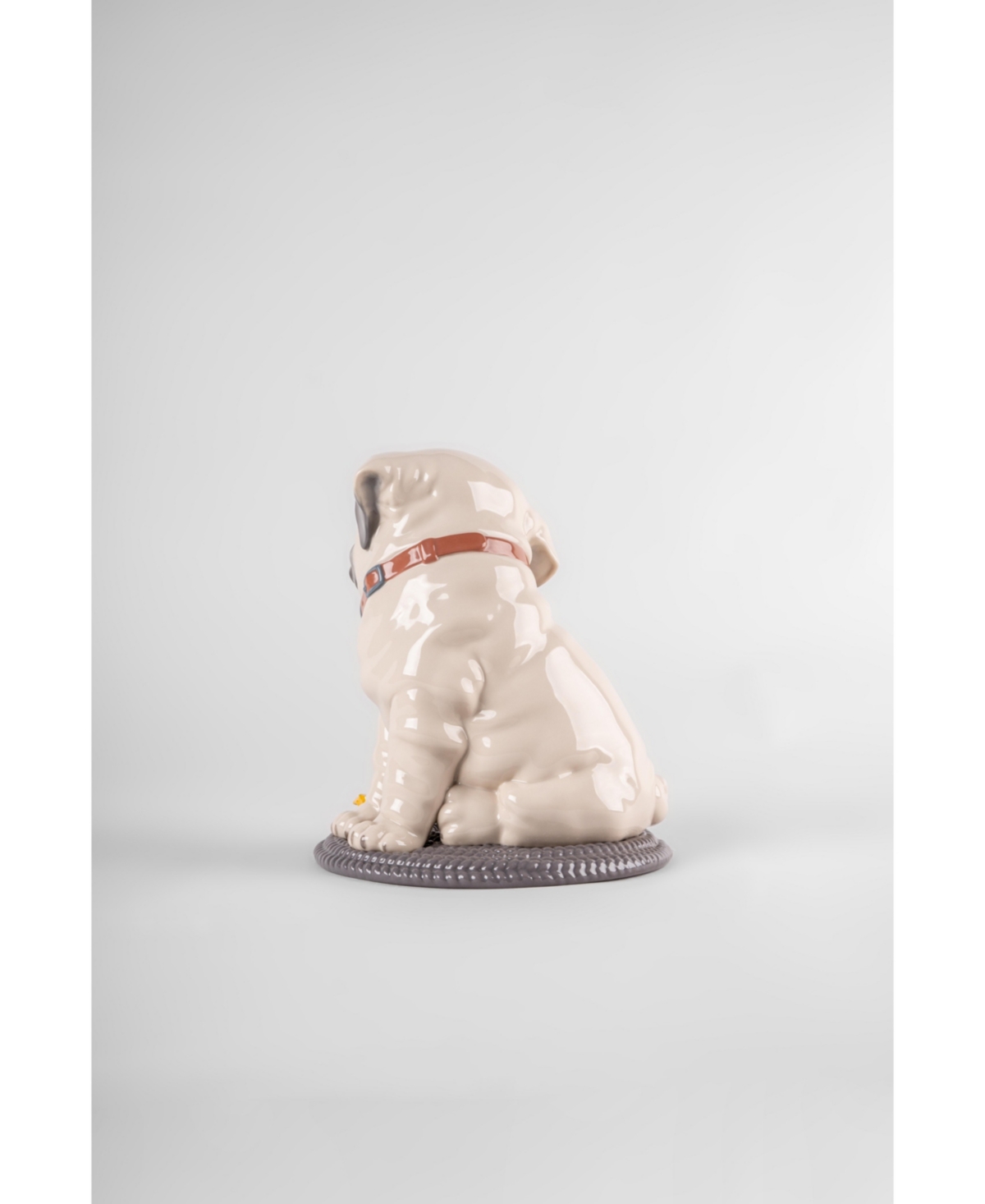 Lladrò Porcelain Puppy Pug Sculpture In Multi