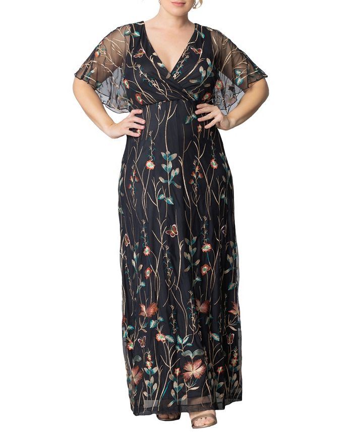 Kiyonna empire plus size formal dresses clearance