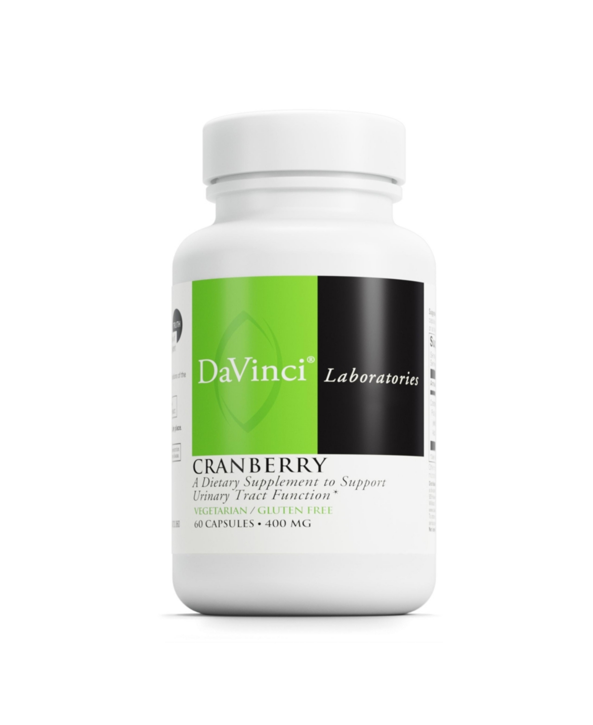 DaVinci Labs Cranberry - Supports Urinary Tract Health - Dietary Supplement with Citric Acid and Malic Acid from Cranberry Fruit Juice Powder - Vegeta