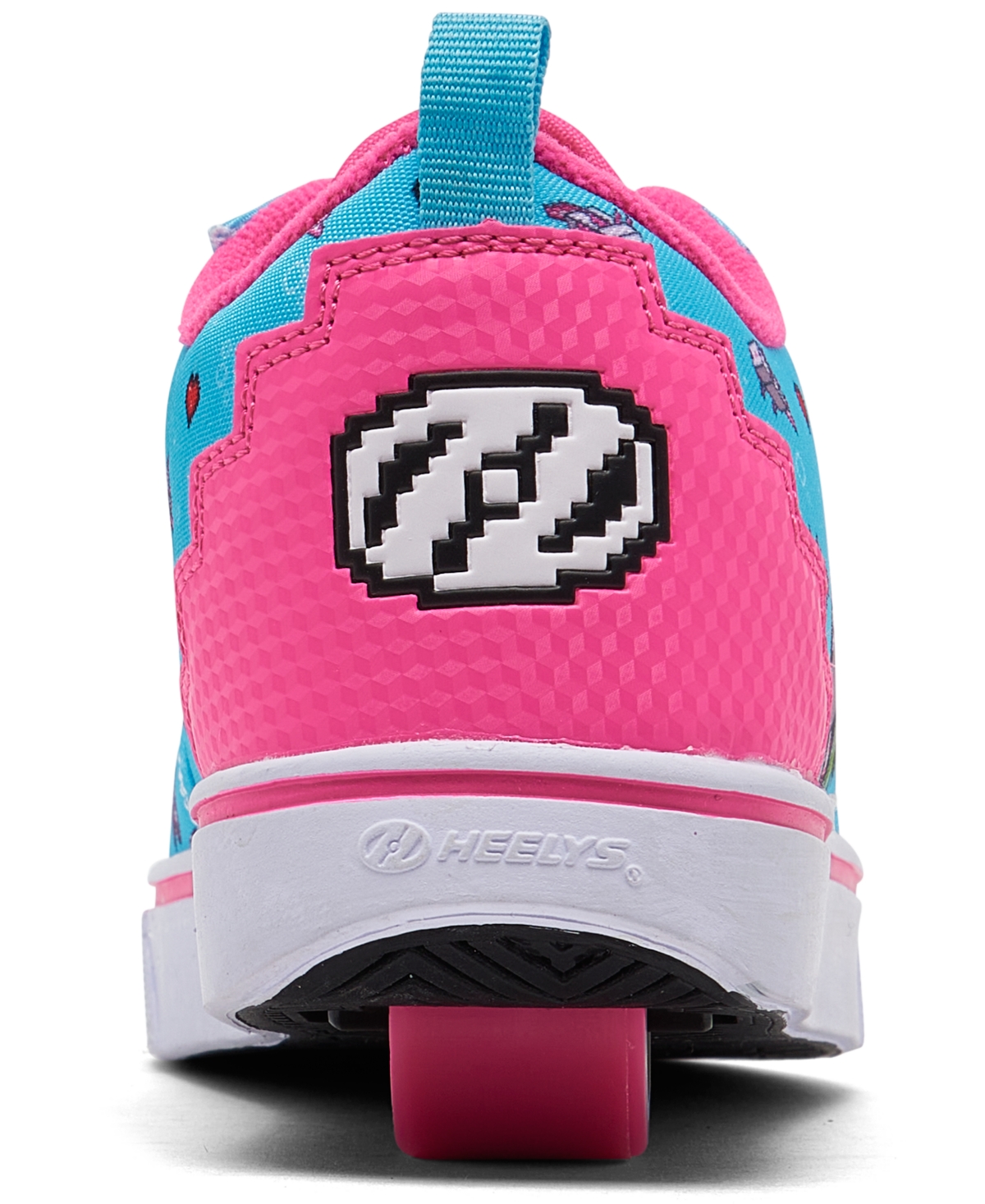 Shop Heelys Little Girls Minecraft Pro 20 Wheeled Skate Casual Sneakers From Finish Line In Aqua,pink,white
