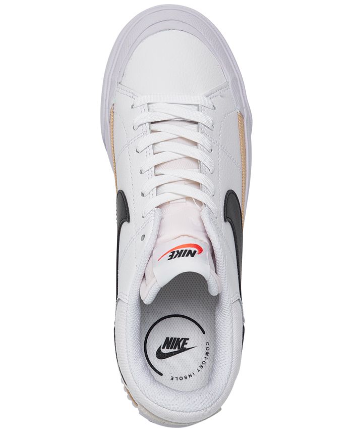 Nike Women #39 s Court Legacy Lift Platform Casual Sneakers from Finish