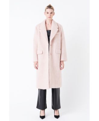 Women's Oversize Single-breasted Long Coat