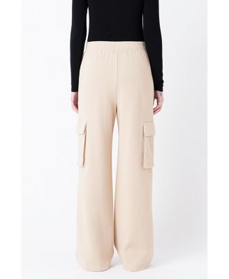 Women's Wide Knit Pants with Pockets