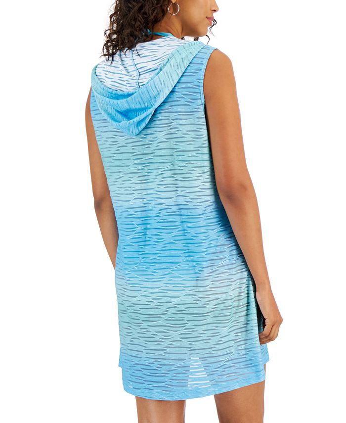 J Valdi Women's Sleeveless FullZip CoverUp Hoodie Macy's