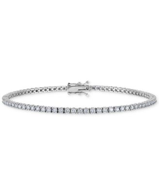 Macy's - Diamond Narrow Tennis Bracelet (2 ct. t.w.) in 14k Gold