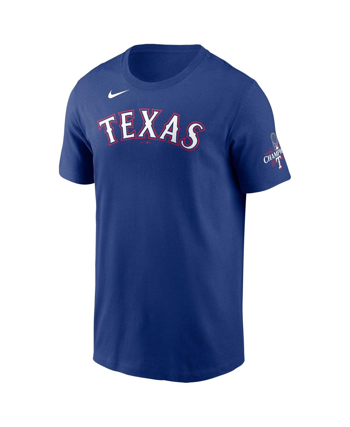 Men's Nike Jonah HeimTexas Rangers 2023 World Series Champions Name and Number T-shirt - Royal