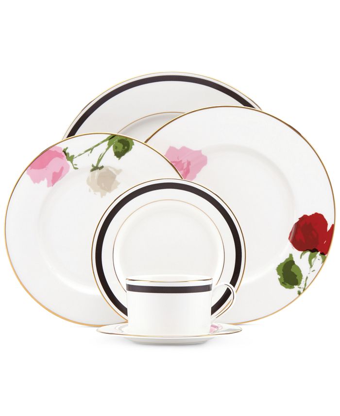 kate spade new york Rose Park 5-Pc. Place Setting & Reviews - Fine China -  Macy's