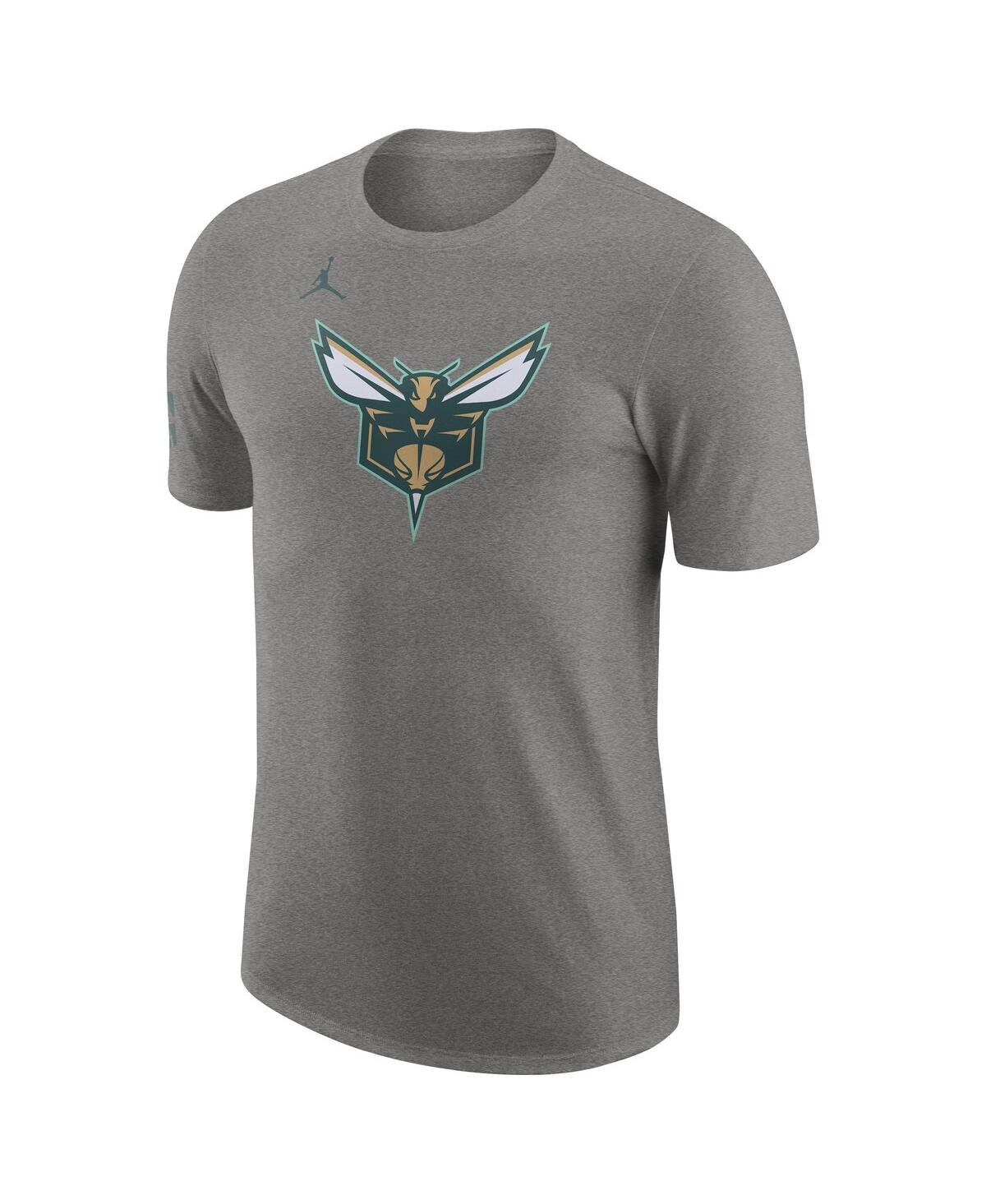 Men's NikeCharlotte Hornets 2023/24 City Edition Essential Warmup T-shirt - Charcoal