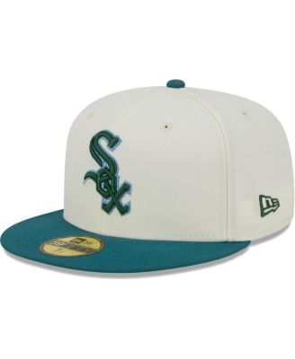 Men's Cream Chicago White Sox Chrome Evergreen 59FIFTY Fitted Hat