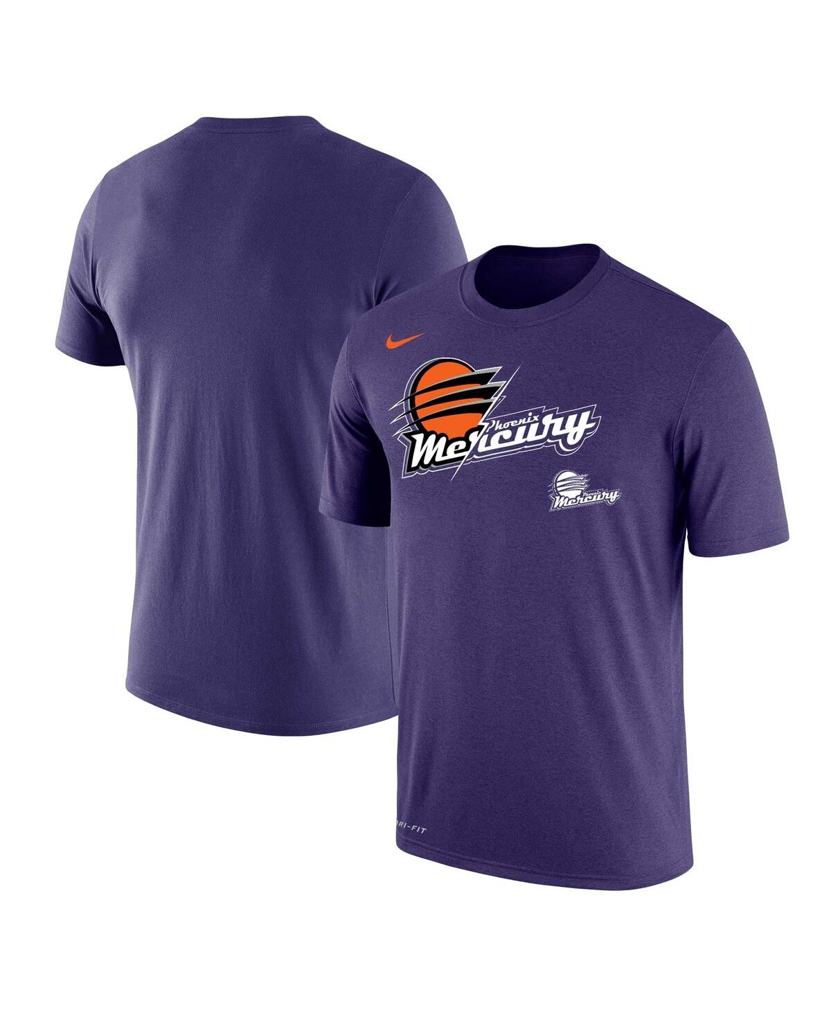 Shop Nike Men's And Women's  Purple Phoenix Mercury Split Logo Performance T-shirt
