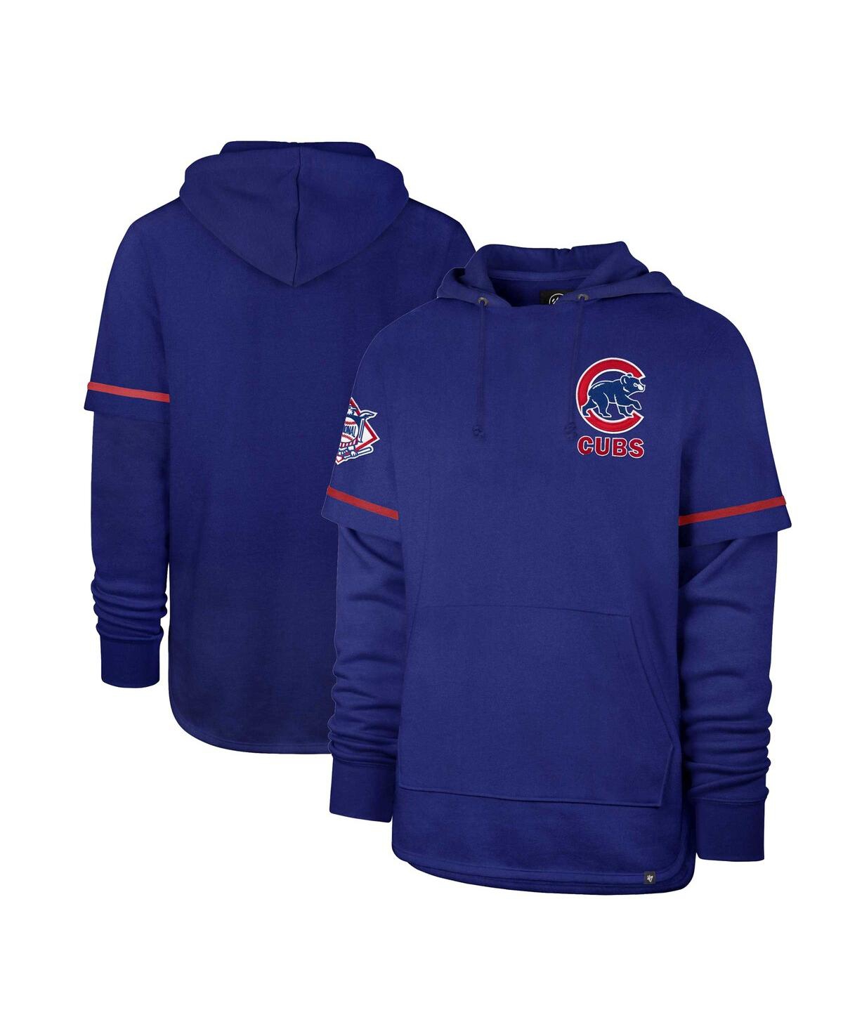 47 Brand Men's ' Royal Chicago Cubs Shortstop Pullover Hoodie