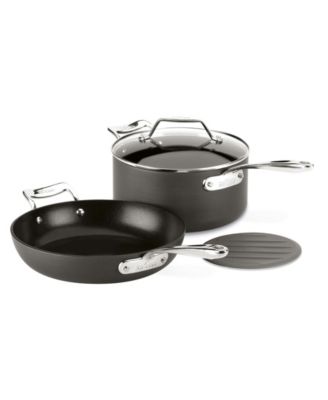 All-Clad - Nonstick 10.5" Fry Pan and 4-Qt. Covered Saucepan Set