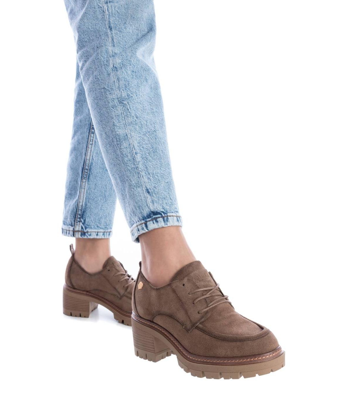 Carmela Collection, Women's Suede Heeled Oxfords By Xti