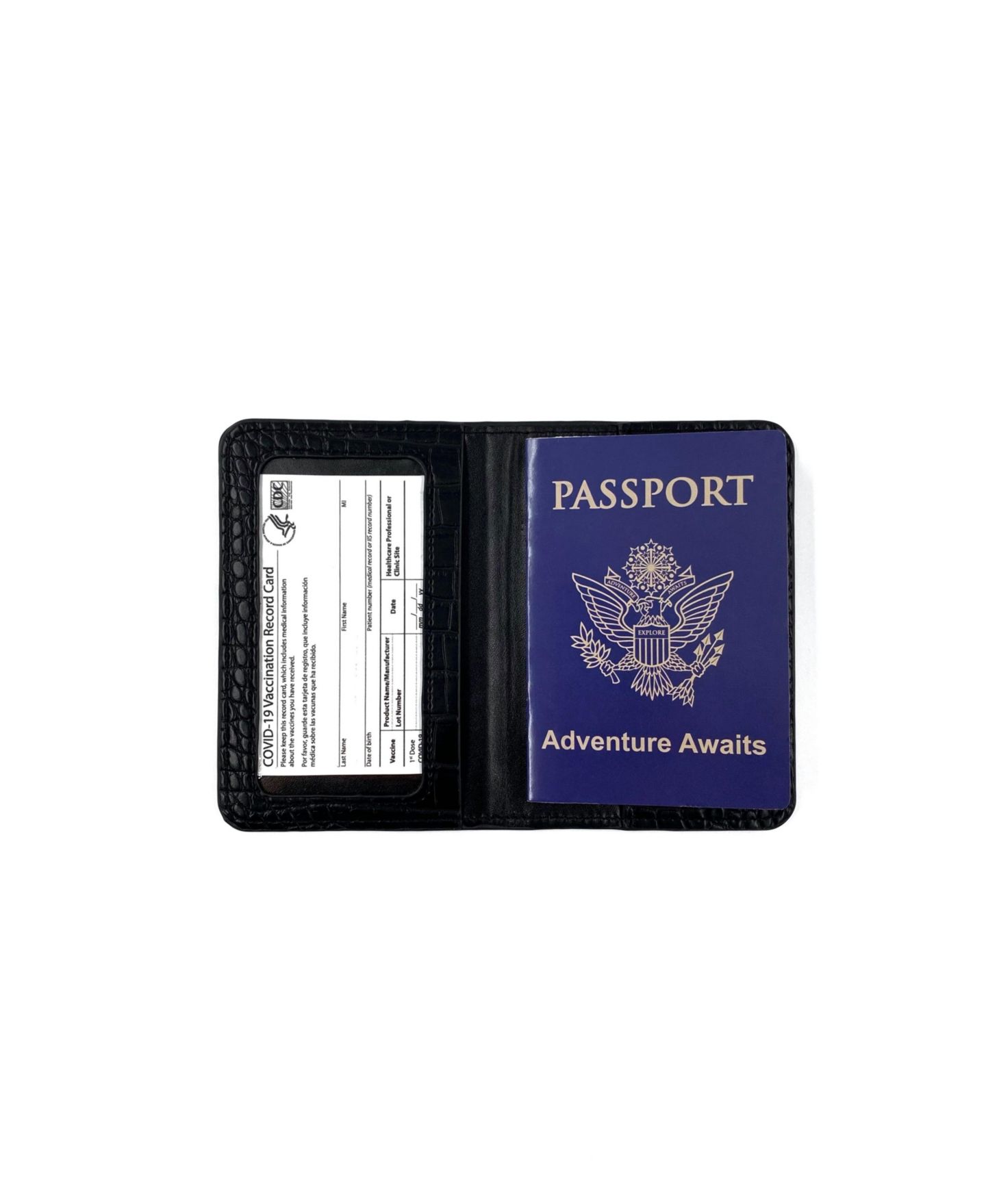 Кошелёк Ms. Jetsetter Leather Passport Card Holder, Travel, цвет: Чёрный — фото 2